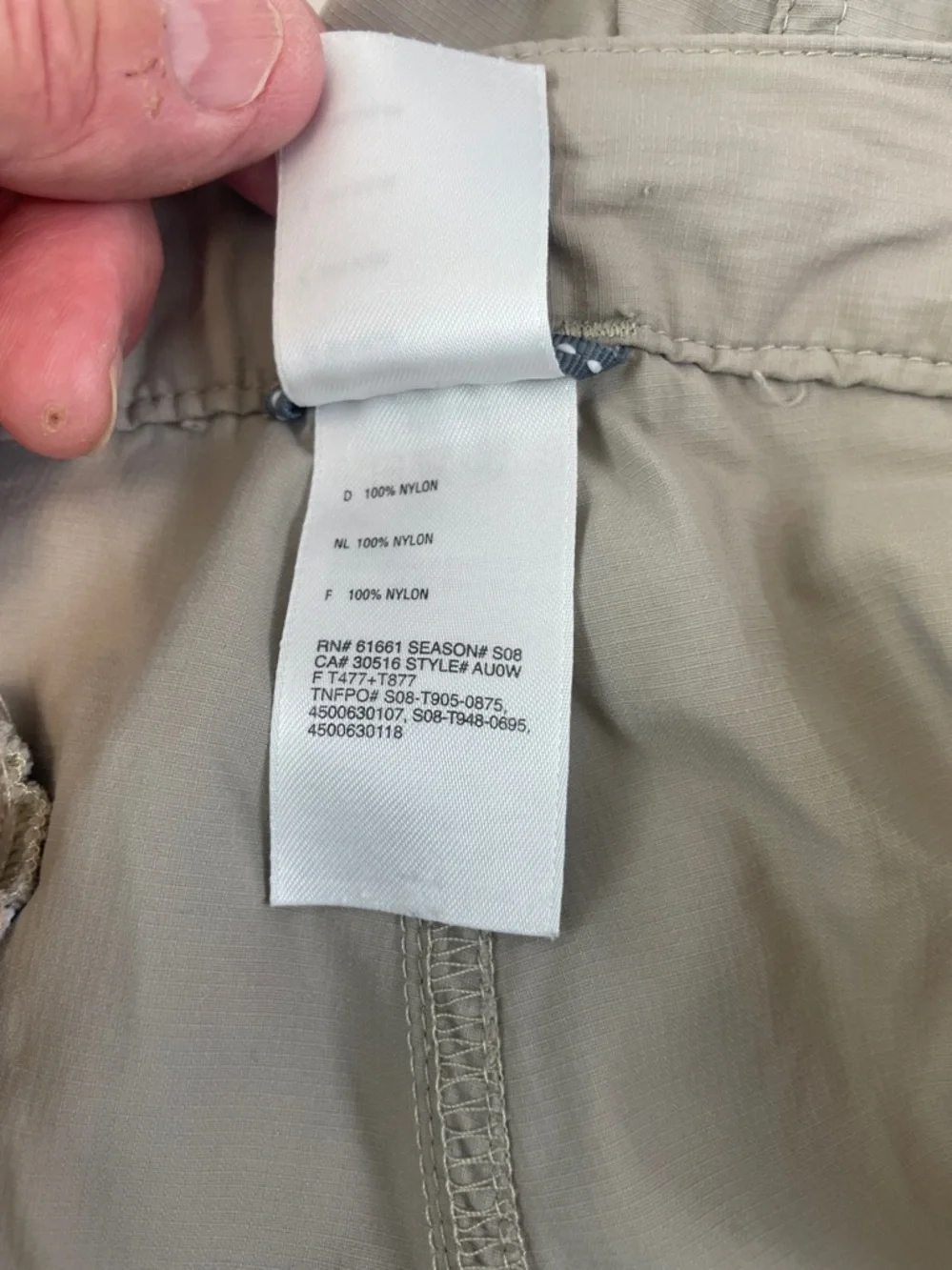 The‎ North Face Men's Tan Cargo Shorts with Utility Pockets